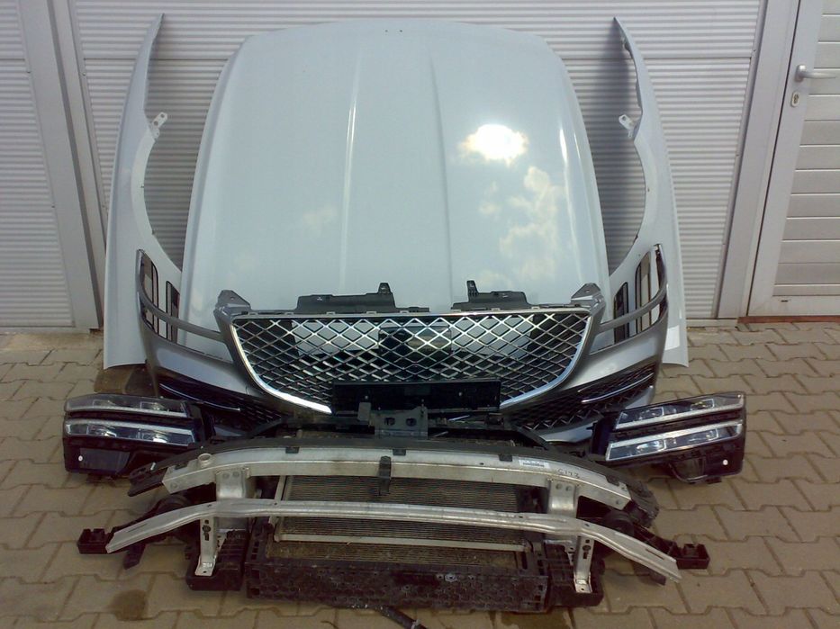 genesis g80 2021 - przód maska belka chłodnice błotnik