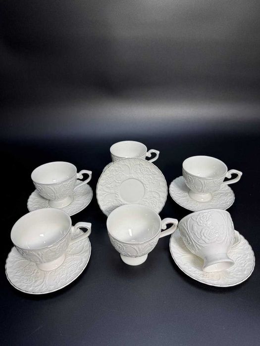 Чайний сервіз 12 предметів на 6 персон | фарфор | набір чашок