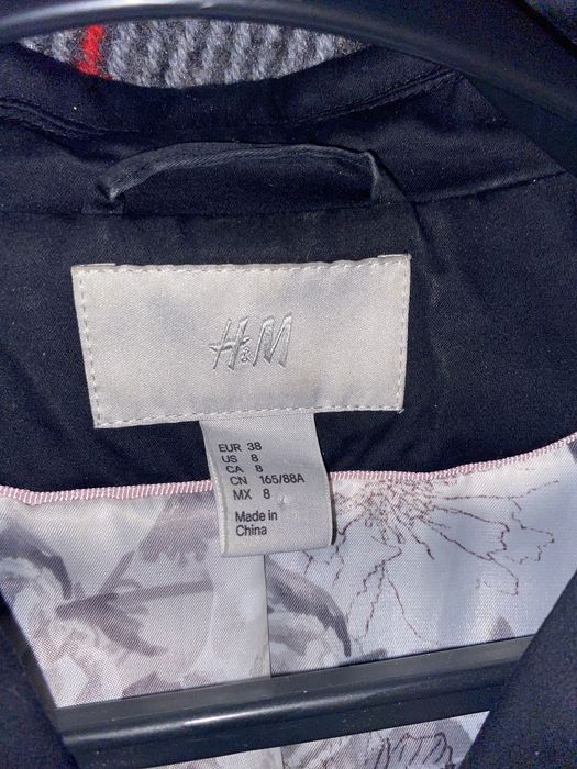Пиджак жакеты черный H&M h and m эйч энд эм