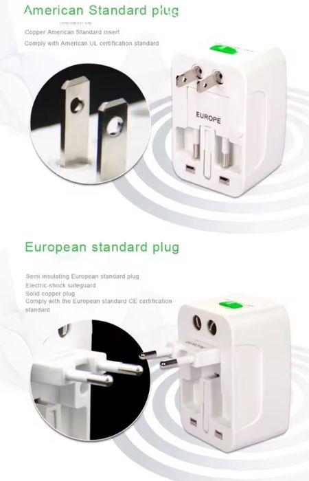Перехідник універсальний для розеток Travel Universal Adapter