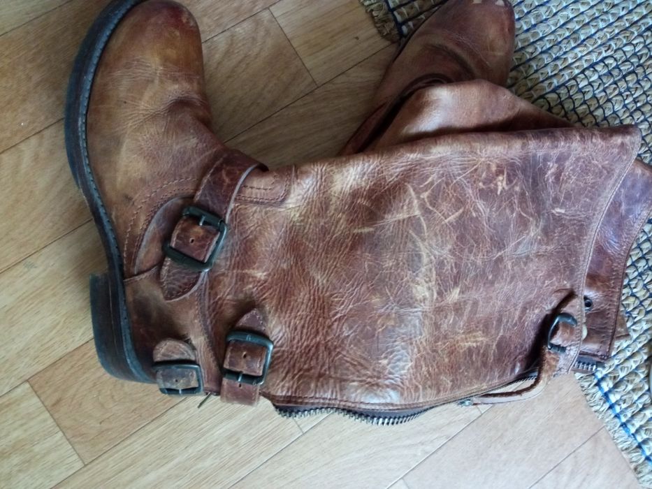 Frye стильные кожаные сапоги.