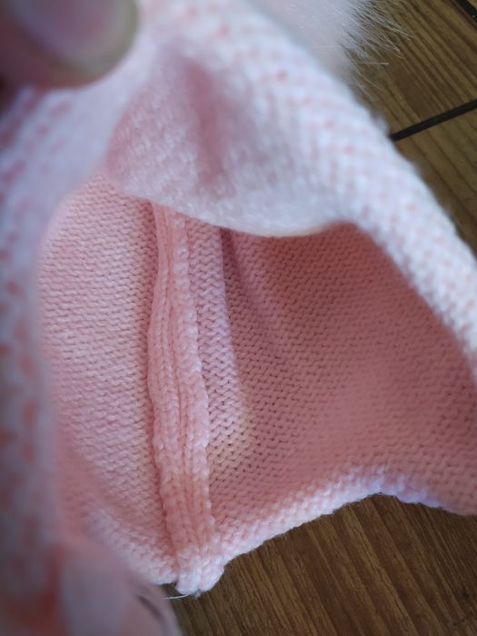 Zestaw dwóch czapeczek przejściowe zimowe dla dziewczynki 68