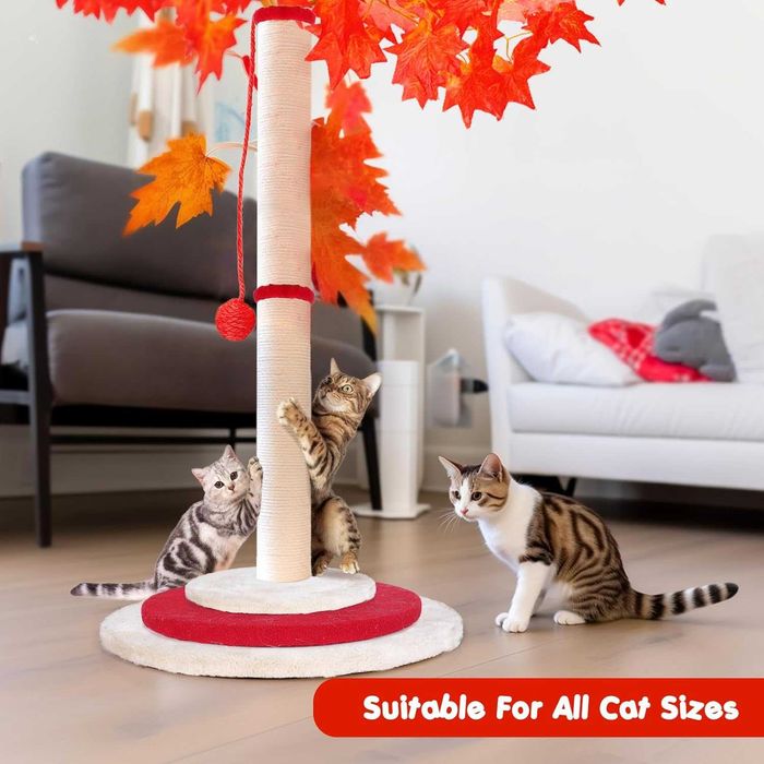 Poste arranhador para gato em forma de árvore brinquedo 38x75 cm NOVO