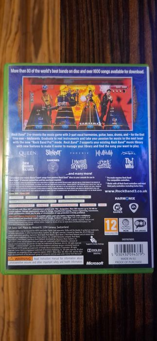 Rock Band 3 Gra Muzyczna Xbox 360 Unikat !