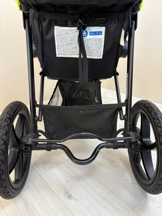 HAUCK RUNNER wózek spacerowy biegowy BLACK NEON 25 KG