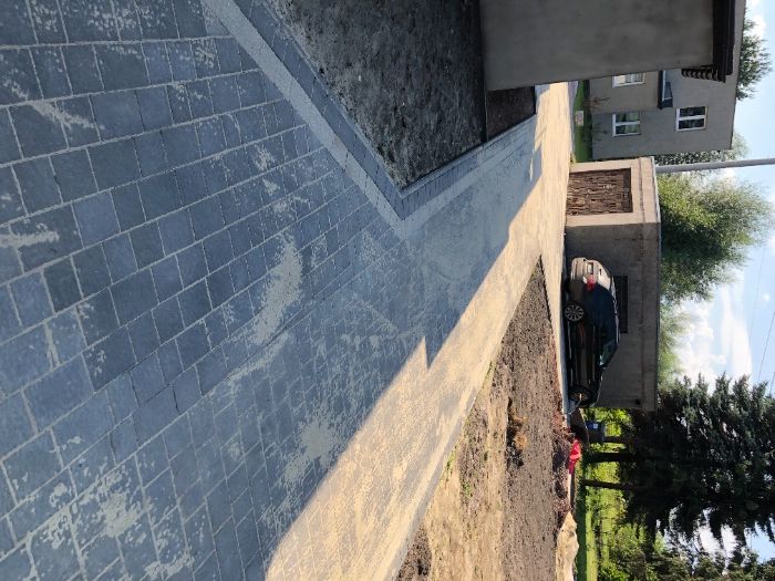 Układanie kostki brukowej, usługi brukarskie, brukarstwo, kostka