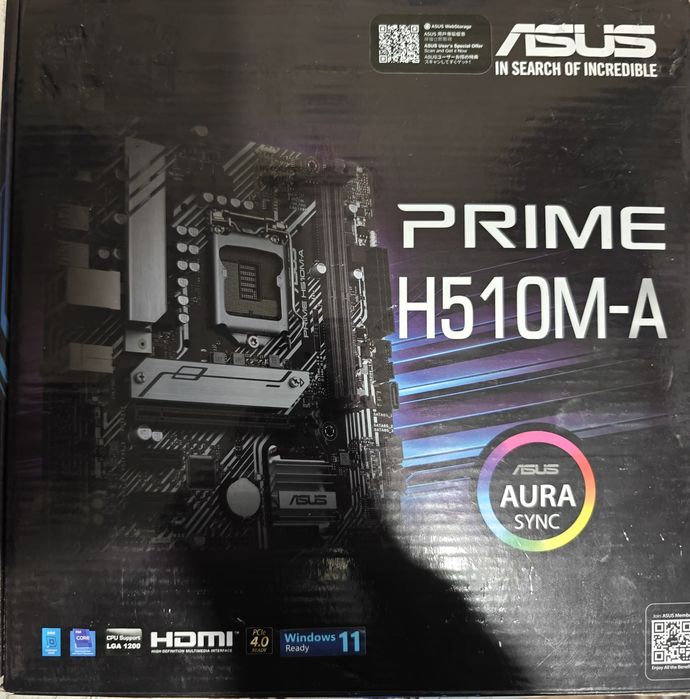 Материнська плата Asus H510M-A I5 10400F