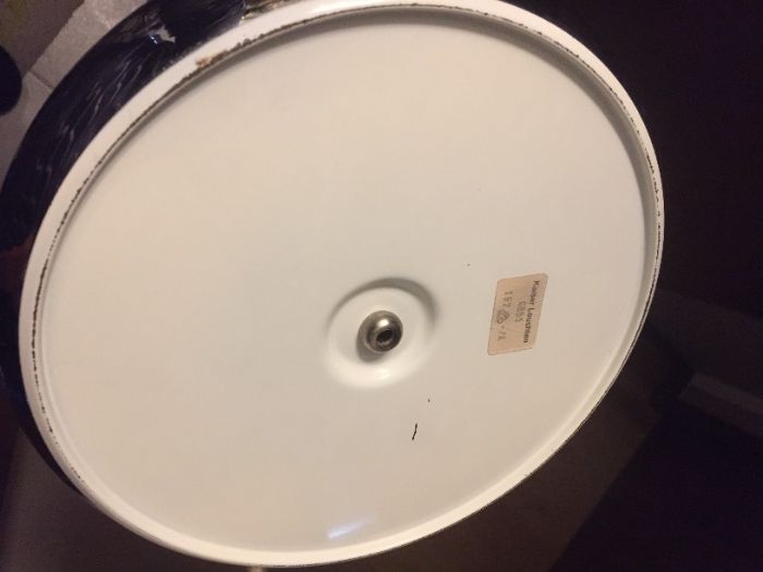 Candeeiro de mesa Kaiser Leuchten, grande em metal cromado anos 60
