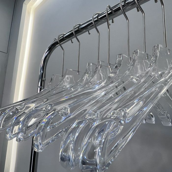 Вішалки акрилові прозор з подовженим крючком