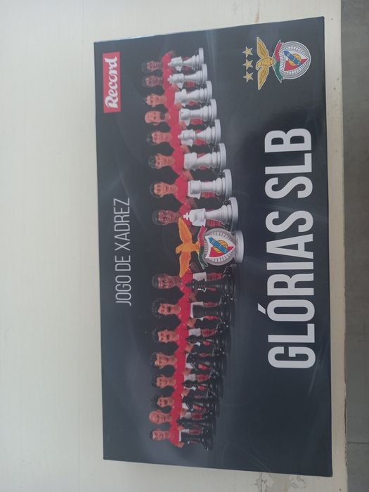 Jogo de Xadrez " Glorias SLB" Benfica - Novo / Completo
