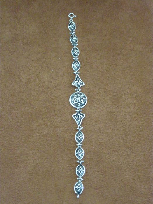 Pulseira Prata Maciça de Lei 925`/.. C/Contraste