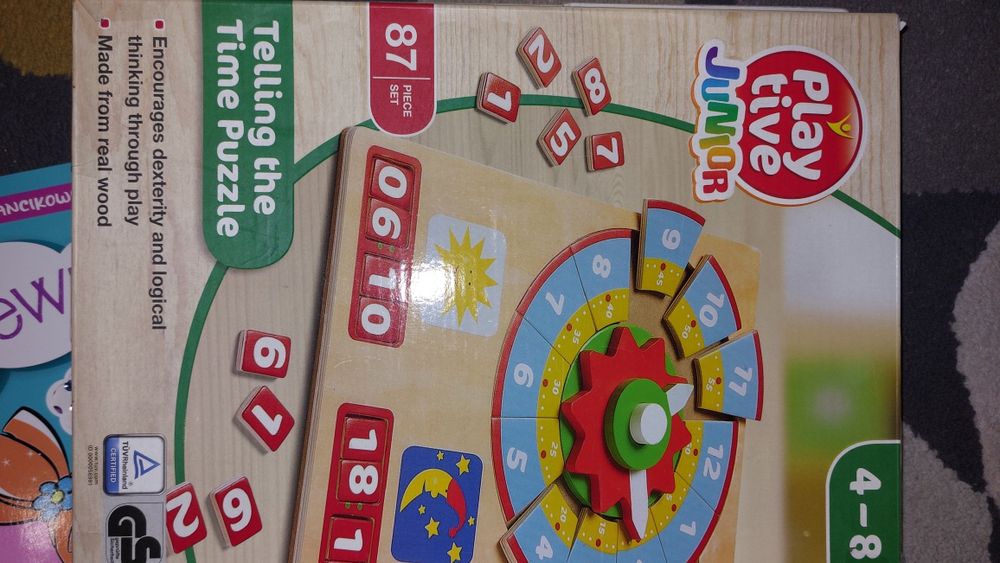 Puzzle drewniane zegar Play tive Junior