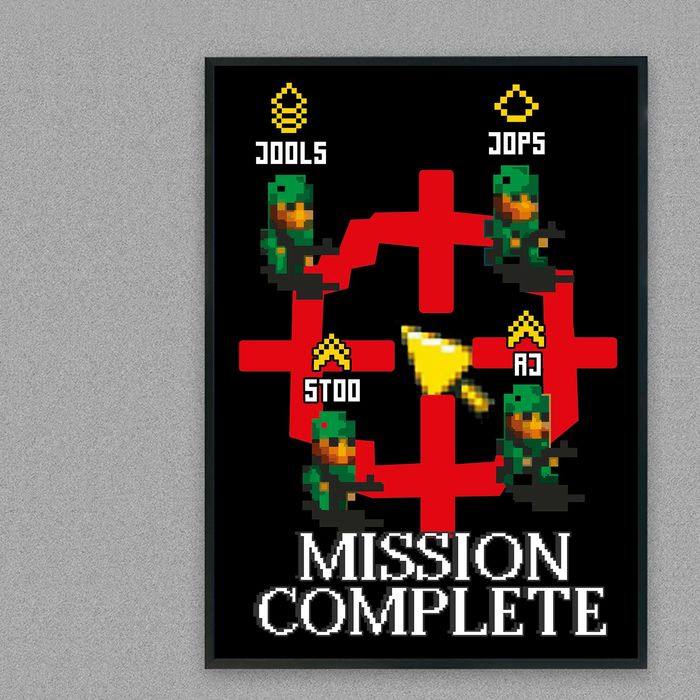 plakat A3 gra cannon fodder, plakat A3 gry retro na komputer amiga