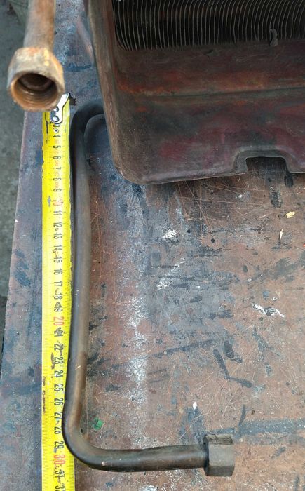 Медный теплообменник для нагрева воды, с газовой колонки