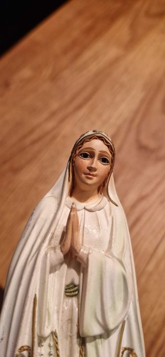 Figura Matka Boska Maryja Madonna Fatima antyk stare dewocjonalia
