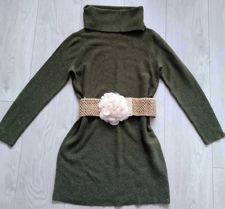 Mohito xxs dzianinowa sukienka z golfem