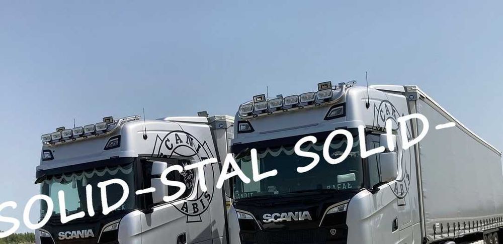 Orurowanie GÓRNE malowane proszkowo CZARNE Scania R / S  NG Producent