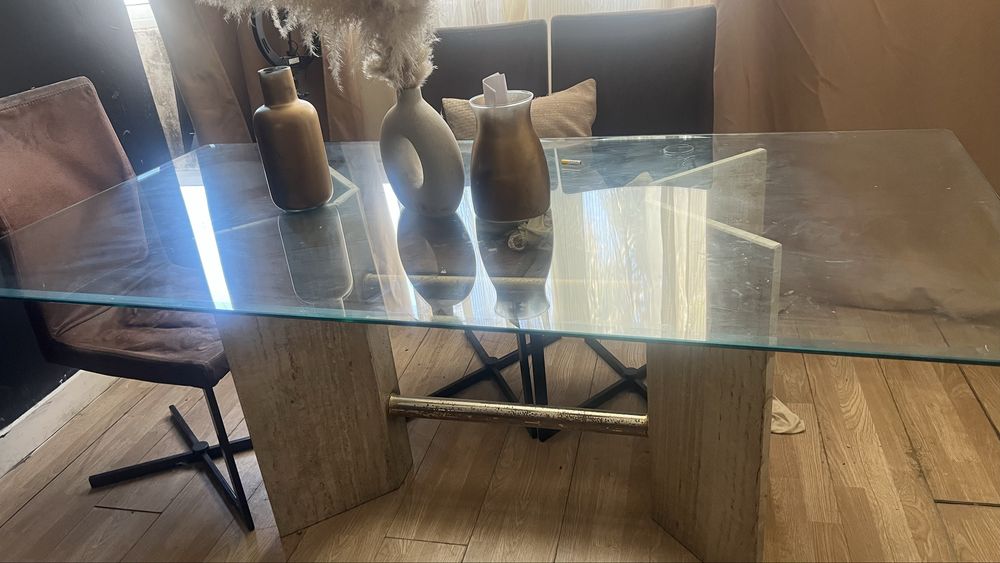 Mesa de jantar vidro a venda