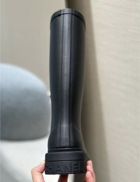 Chanel гумові чоботи Шанель резинові чоботи