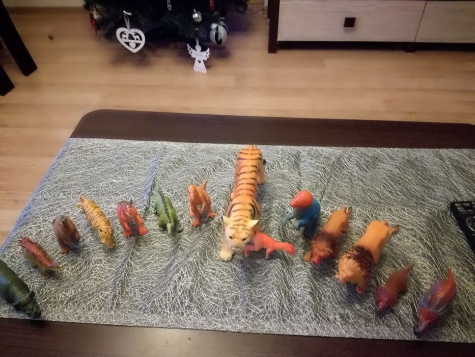 Zwierzęta- dinozaury, lwy, tygrysy