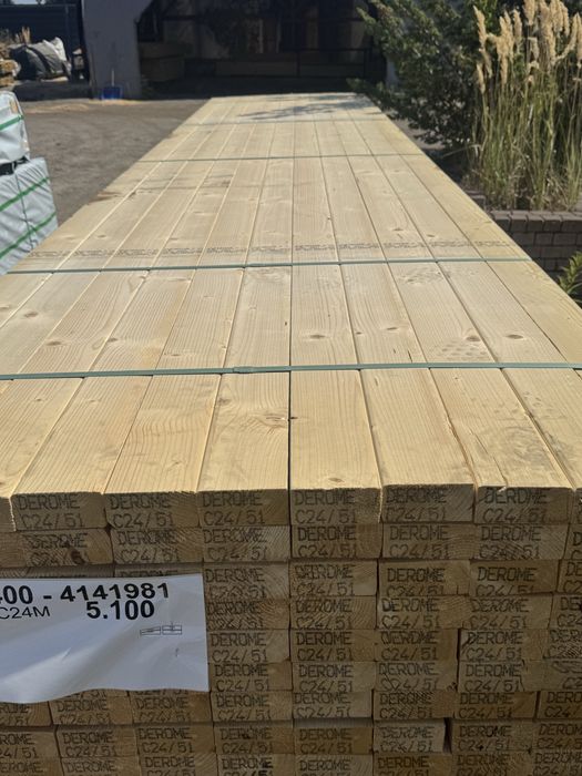 BWS - Drewno Konstrukcyjne Suche Strugane C24 45x95mm Świerk
