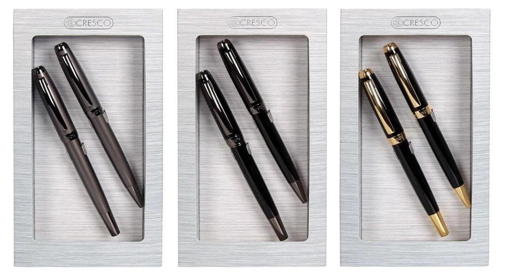 Pióro + długopis Symphony Gift Box mix Cresco pudełko,106x199 mm