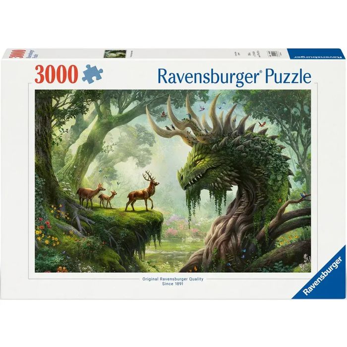 Puzzle 3000 elementów. Przebudzenie Leśnego Smoka. Ravensburger