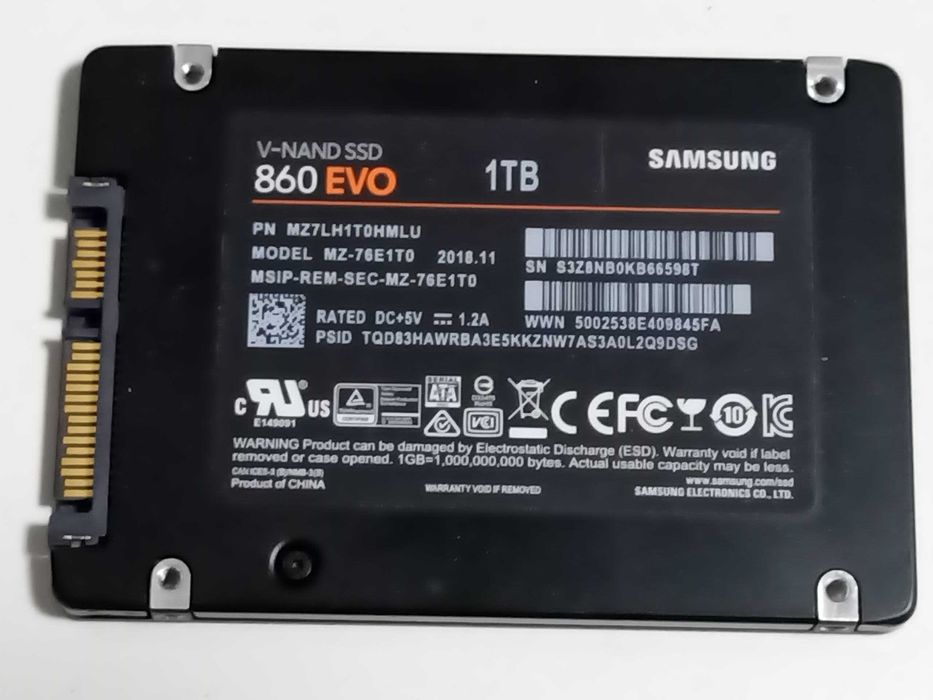 1Tb SSD накопичувач Samsung 860 EVO 2.5" MLC