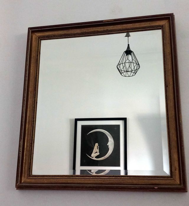 Espelho vintage dourado - bom estado