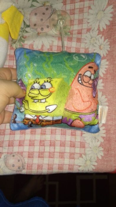 мягкая игрушка губка боб Spach Bob патрик подушка на присоске