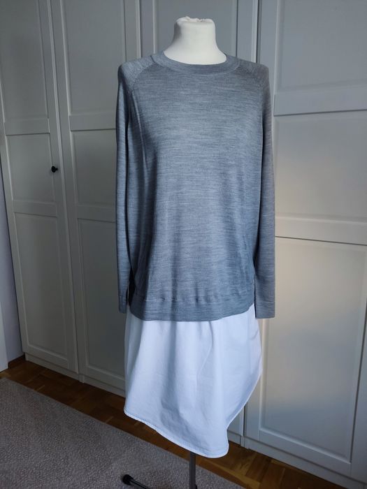 COS sukienka tunika z 100% wełniana dzianina z bawełną 38