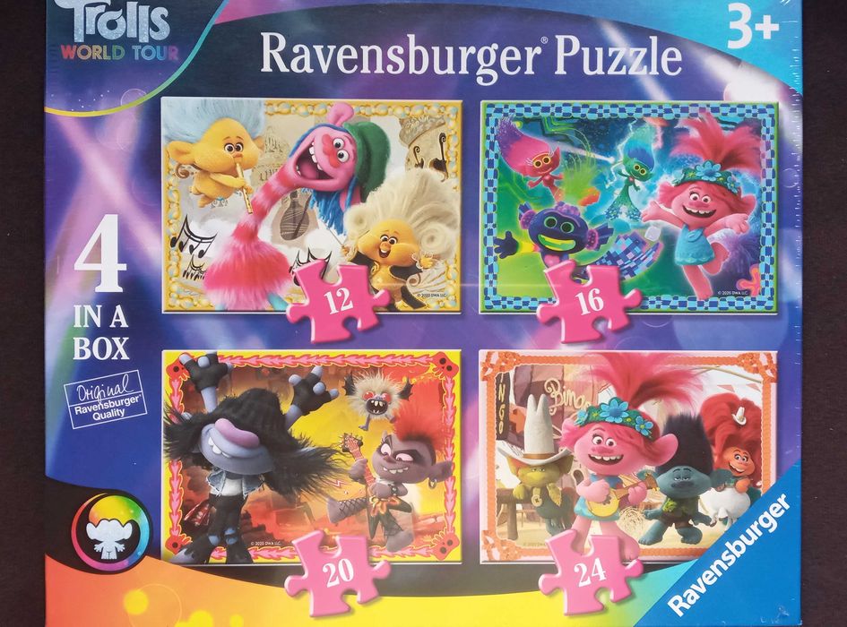 Пазлы детские 4 в 1