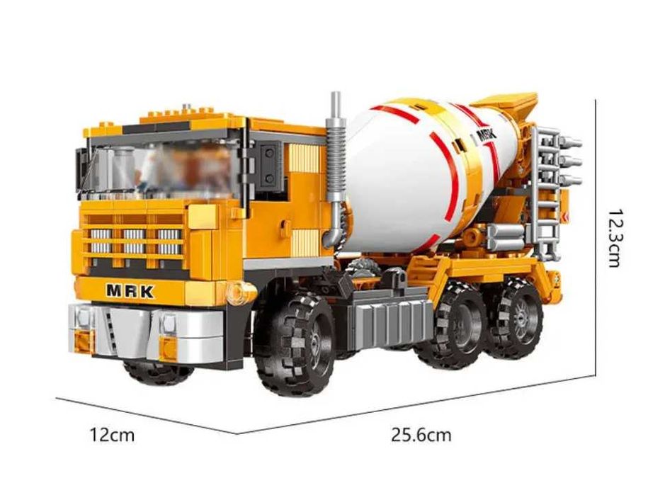 Конструктор Бульдозер Екскаватор Кран Бетономішалка сумісний Лего Lego