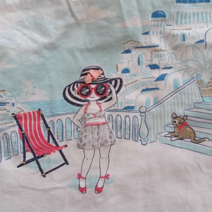 Koszulka i spodenki letnie dla dziewczynki, r. 92-98