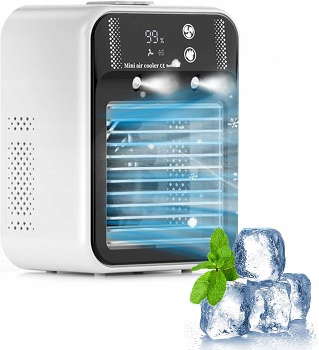 Przenośny Klimatyzator Mgiełka Regulowany Kąt Wentylator Chłodzący