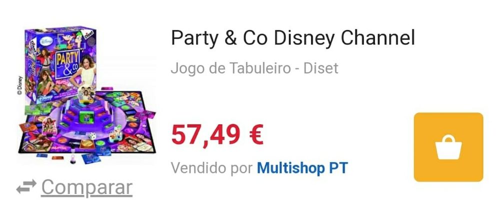 Jogo PARTY DISNEY CHANNEL Novo Entrego Alfragide Benfica