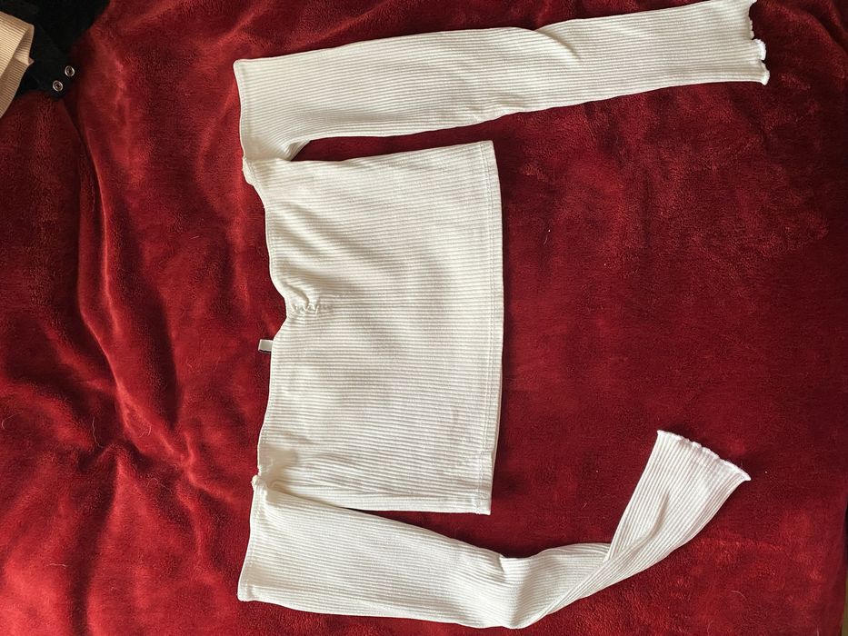 Top Branco com mangas