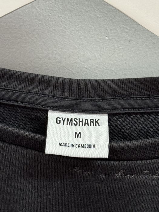 Czarna bluza damska crop szeroka Gymshark M 38
