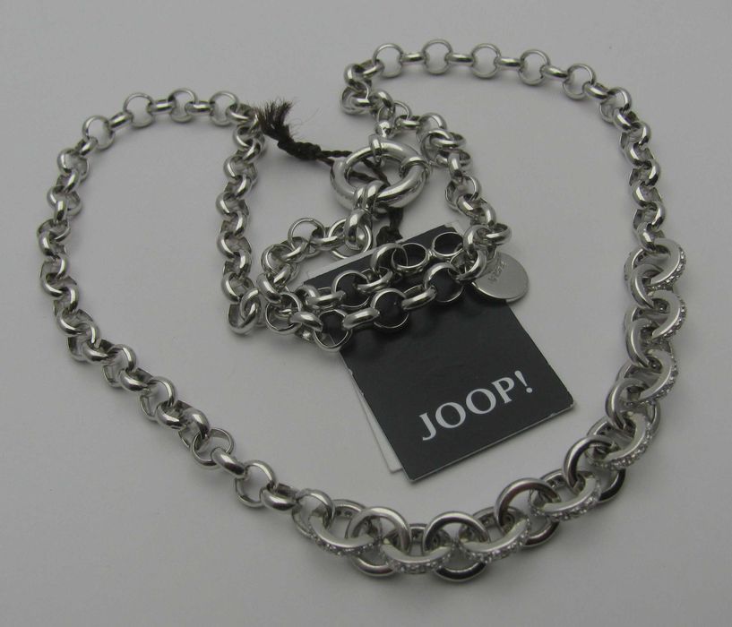 JOOP! Srebrna kolia - naszyjnik z Cyrkoniami 20gr. *wyrób NOWY pr.925