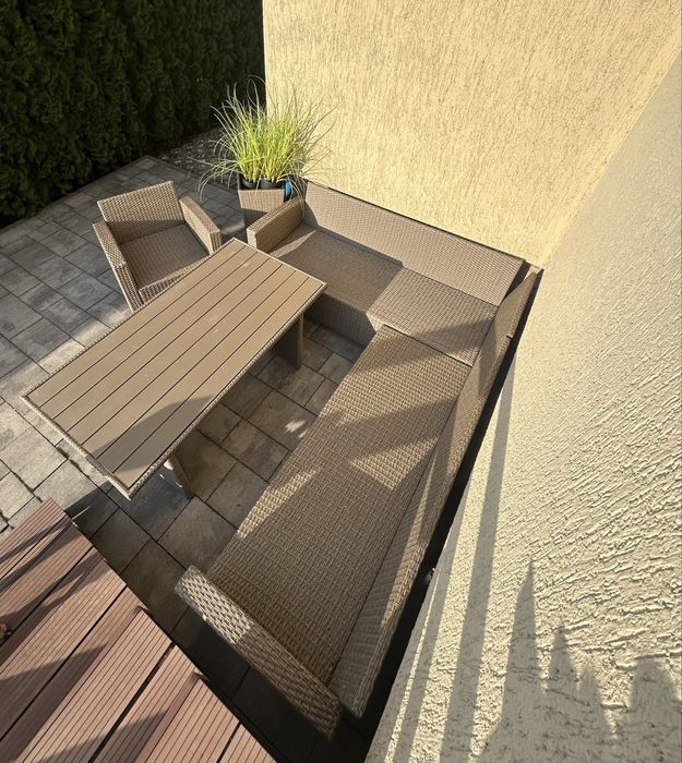 AGERMOSE Zestaw wypoczynkowy AGERMOSE 6-miejs. naturalny