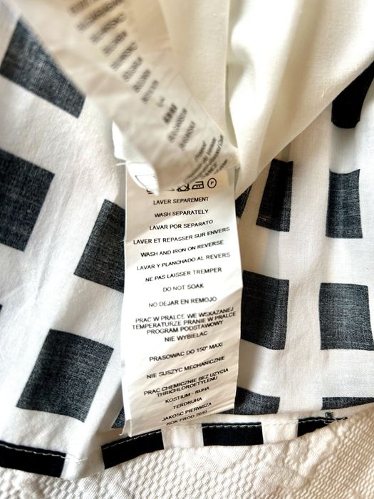 Vestido caicai preto e branco