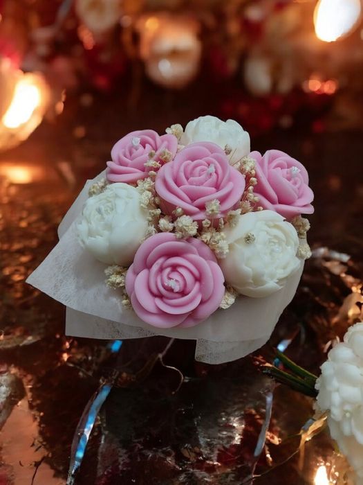 Bukiety świec sojowych