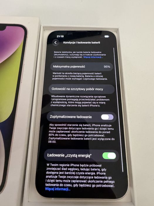 iPhone 14 256gb Starlight Idealny