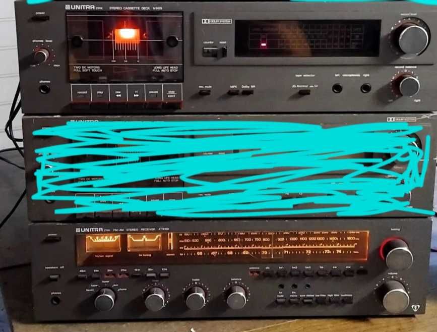 Unitea 1xdeck m9012 m9015 fm-am at9115, at9100