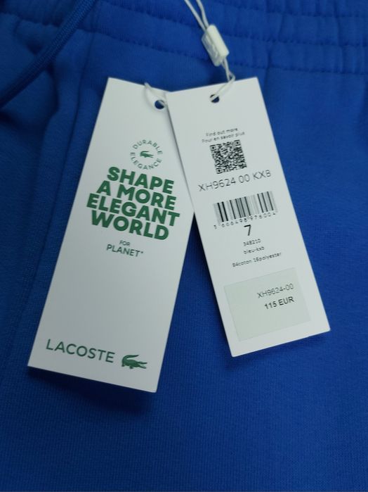 Spodnie dresowe Lacoste, niebieskie.