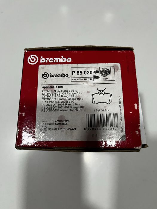 Pastilhas Brembo Frente