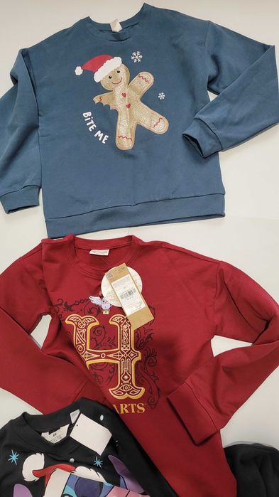 Bluza, zestaw 3 szt dziewczynka roz,.158  Coccodrillo, H&M-nowe