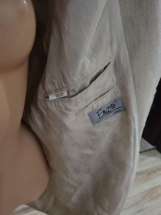 Męska marynarka 40% wełna 20%len