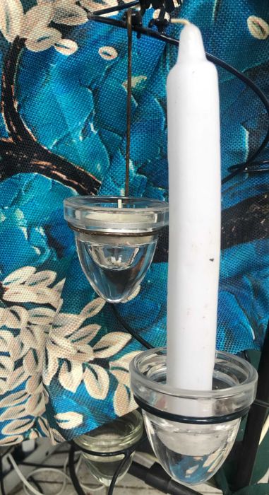 Stożek szklany do świec długich i tealight  (4 sztuki)