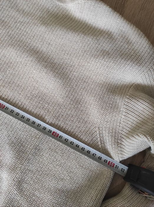 Sweter golf wełna Merino damski rozmiar M